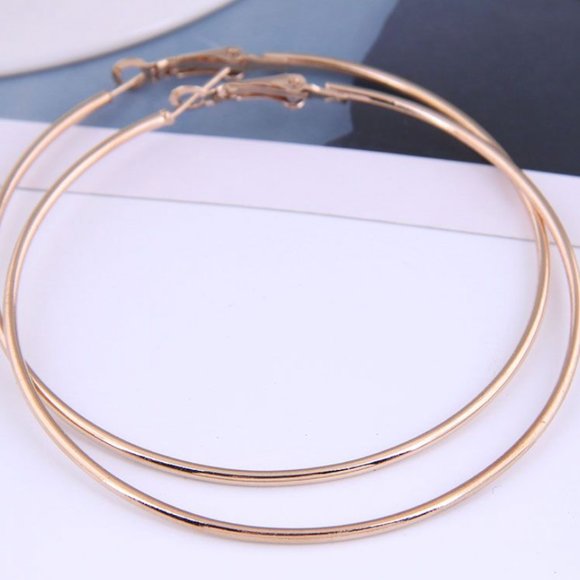 Gold Hoops - Picture 1 of 4